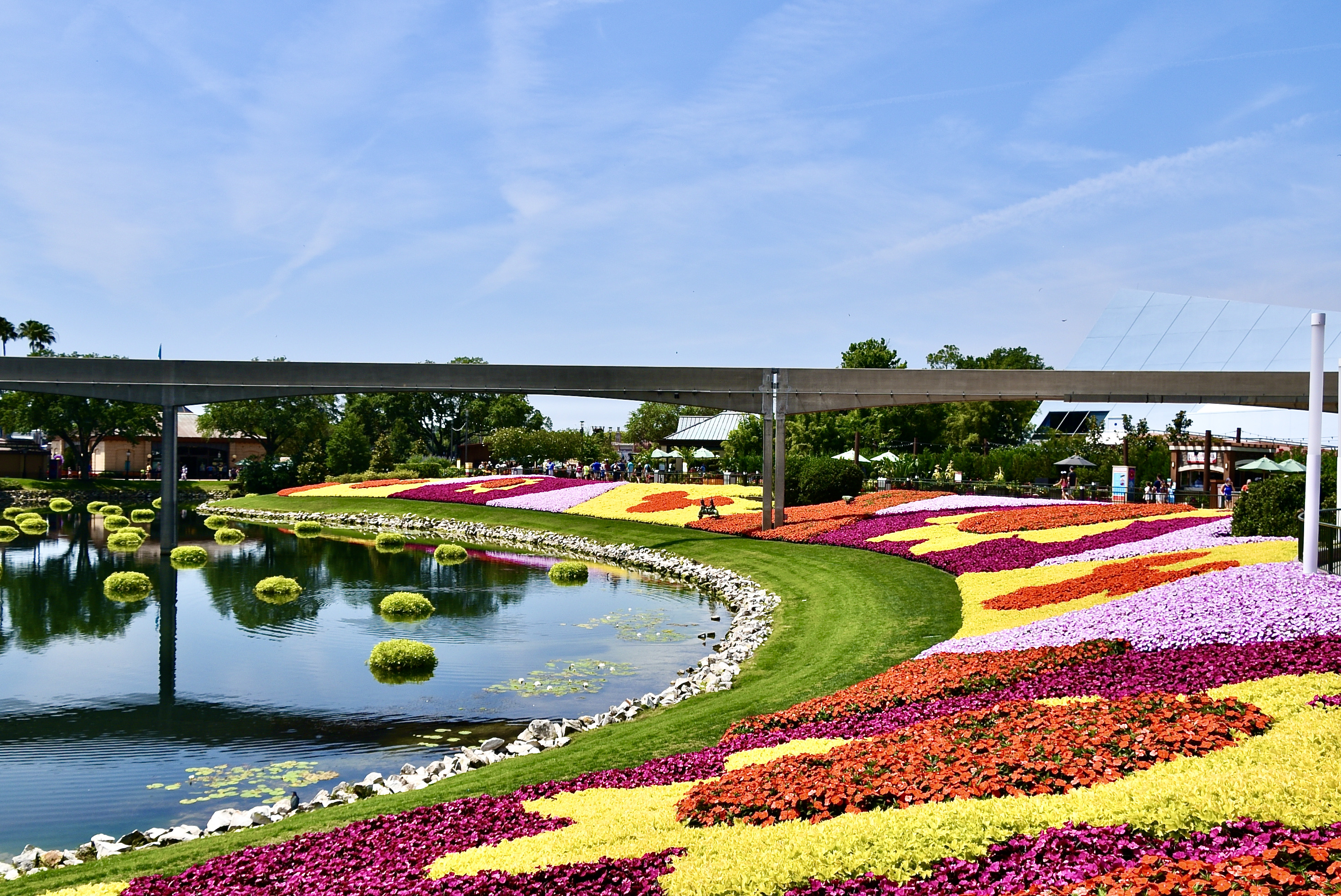 flower gardens at Walt Disney World