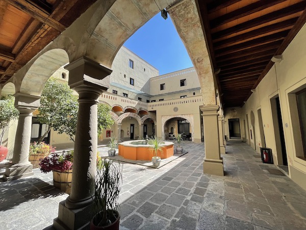 Courtyard of the Quinta Real Puebla, a former convent.